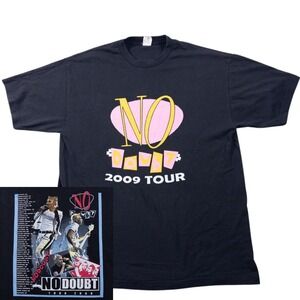 Vintage No Doubt Tour Shirt XL 2009 Gwen Stefani Double Sided Y2K Band Tee